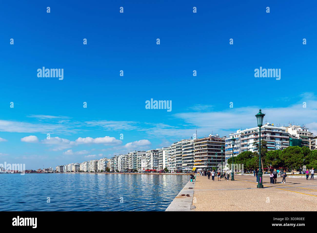 Blick auf einen Teil der Stadt Thessaloniki, Griechenland. Stockfoto