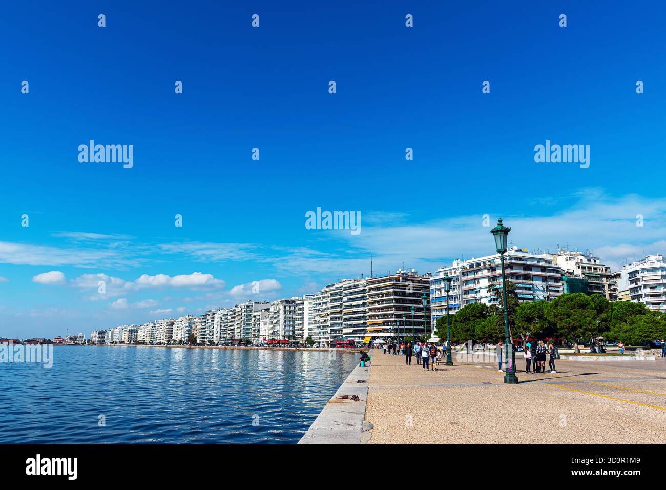Blick auf einen Teil der Stadt Thessaloniki, Griechenland. Stockfoto