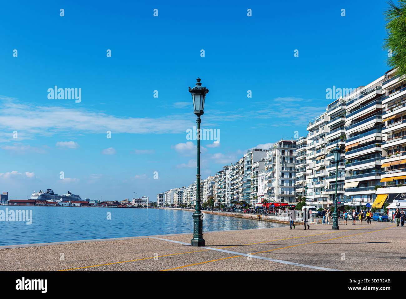 Blick auf einen Teil der Stadt Thessaloniki, Griechenland. Stockfoto