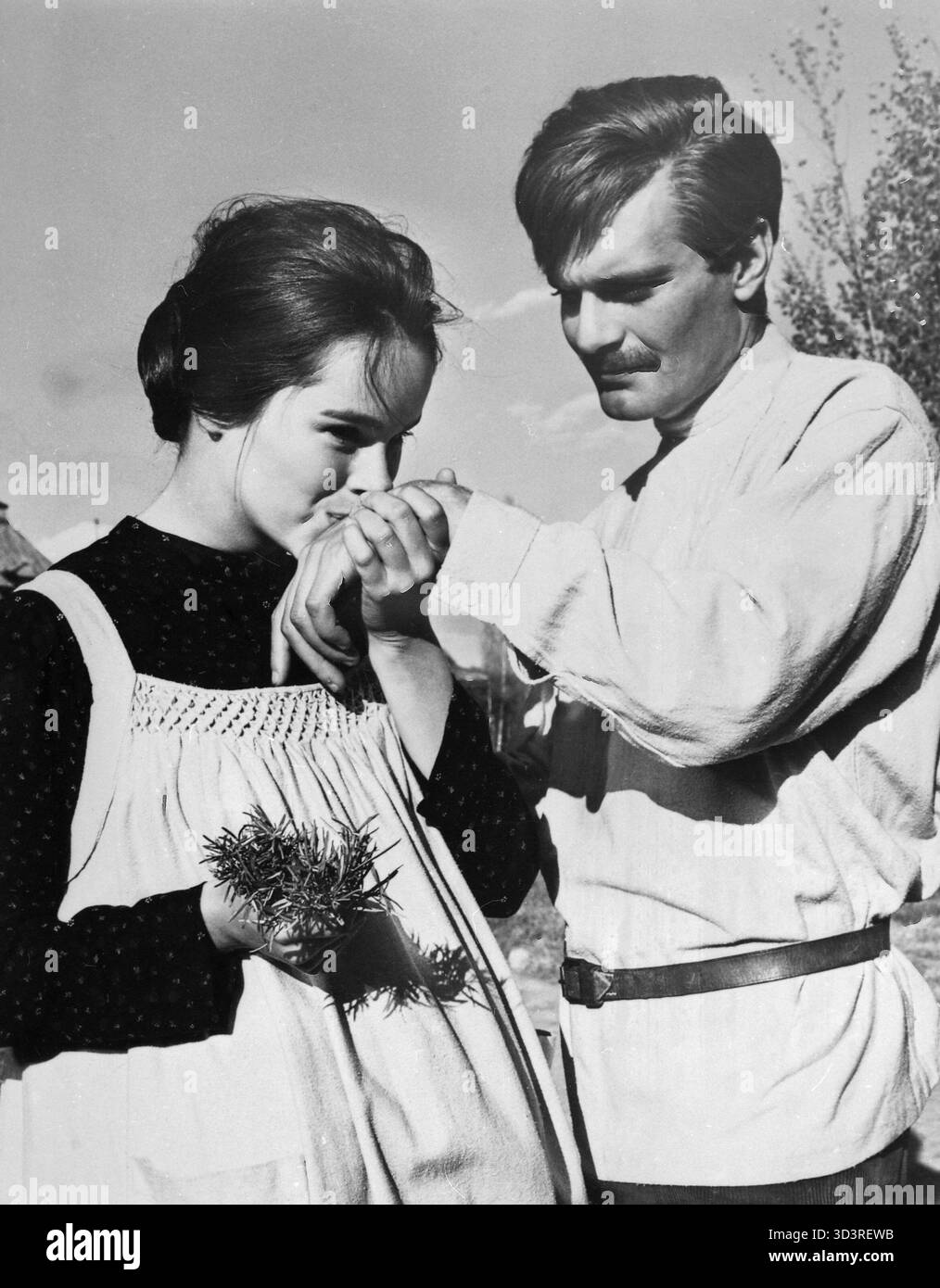 Die Schauspieler Geraldine Chaplin und Omar Sharif im Film Doctor Shiwago, USA 1965 Stockfoto