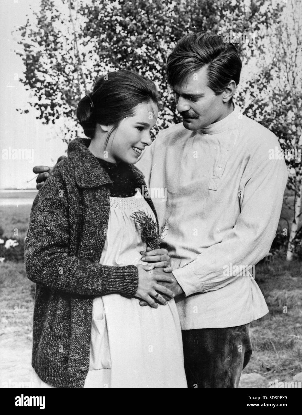 Die Schauspieler Geraldine Chaplin und Omar Sharif im Film Doctor Shiwago, USA 1965 Stockfoto