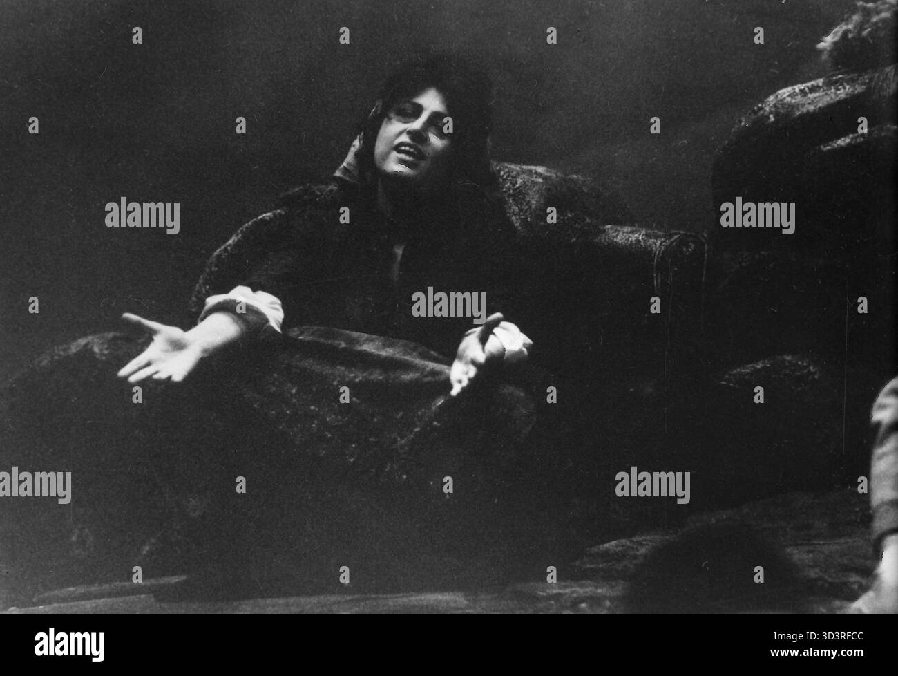 Die italienische Schauspielerin Anna Magnani in dem Theaterstück La Lupa (She-Wolf), Italien 1965 Stockfoto