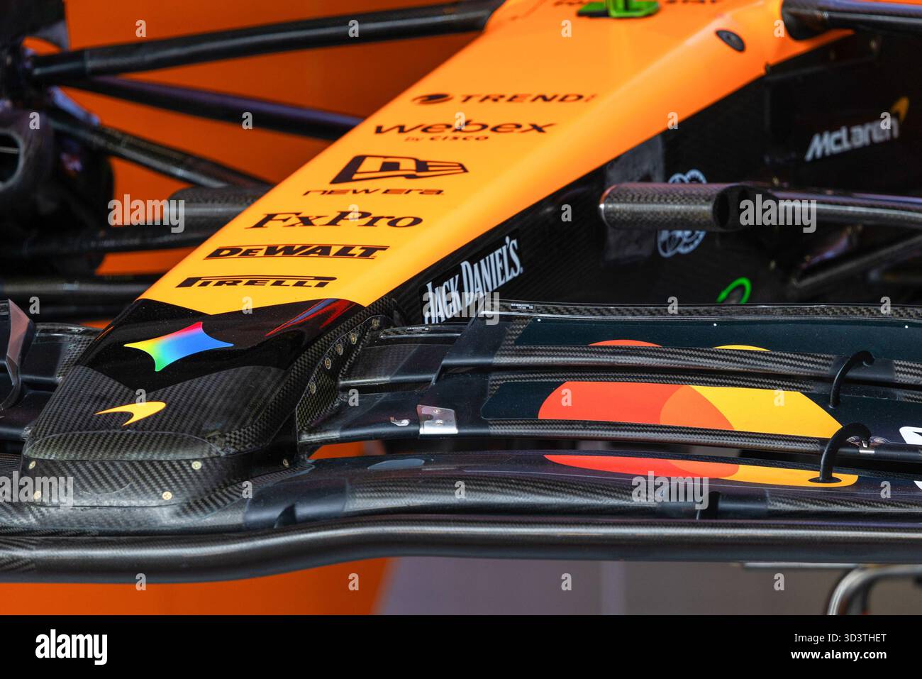 McLaren F1 Team während des Medientages der Formel 1 MSC Cruises São Paulo Grand Prix 2025 im Autódromo José Carlos Pace, São Paulo, Brasilien, vor Runde 21 von 24 der FIA Formel 1 Weltmeisterschaft 2025 (6.–9. November 2025). (Credits: Unicode Images/Alamy Live News) Stockfoto