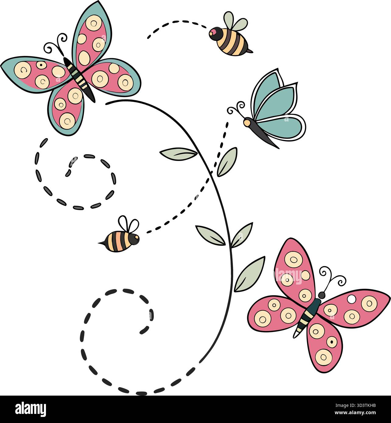 Nahaufnahme eines Honey Bee – Pollination and Nature Wildlife Concept Stock Vektor