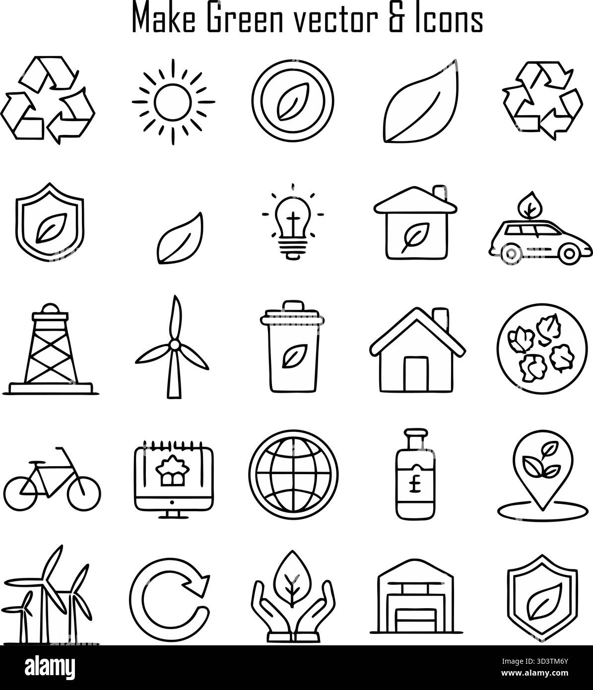 Nachhaltigkeit, umweltfreundlicher Lebensstil und umweltbewusstes Konzept Stock Vektor