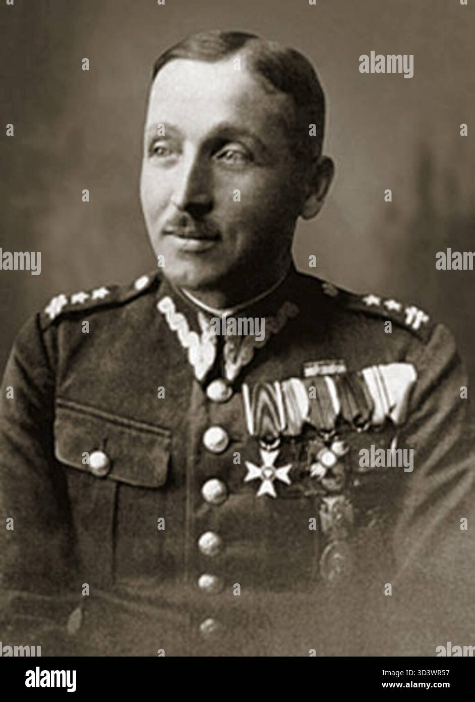 Ludwik Czyewski (1892–1985), Oberst der polnischen Armee, diente in verschiedenen militärischen Rollen und trug maßgeblich zur polnischen Verteidigung im 20. Jahrhundert bei. Stockfoto