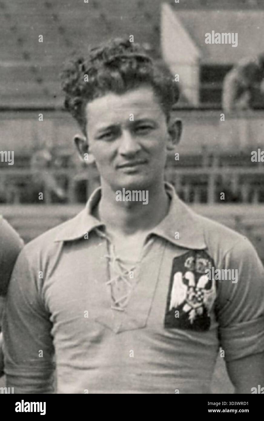 Eine Fotografie von Ljubia Orevi aus dem Jahr 1928, die die prominente Figur in diesem Jahr zeigt. Dieses Bild spiegelt die kulturelle und historische Bedeutung des Individuums in der Gesellschaft des frühen 20. Jahrhunderts wider. Stockfoto