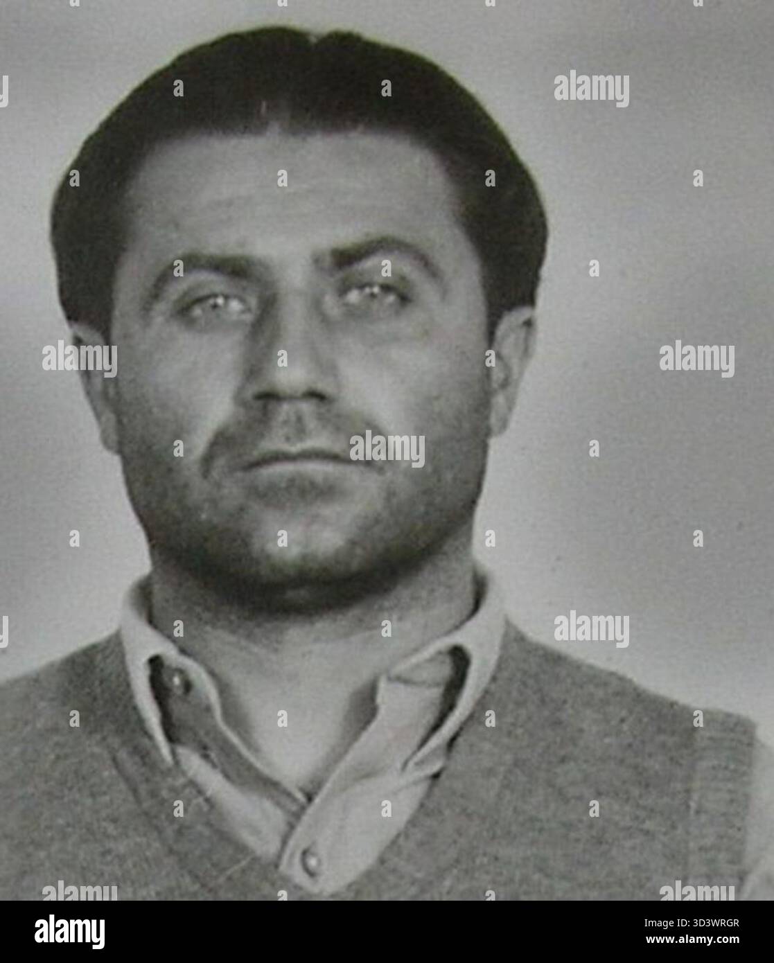 Eine detaillierte Fotografie von Leopold Doležal (1913–1952), einem tschechischen Maschinenbauingenieur und antikommunistischen Widerstandskämpfer, der 1952 vom kommunistischen Regime nach einem politischen Prozess hingerichtet wurde. Stockfoto