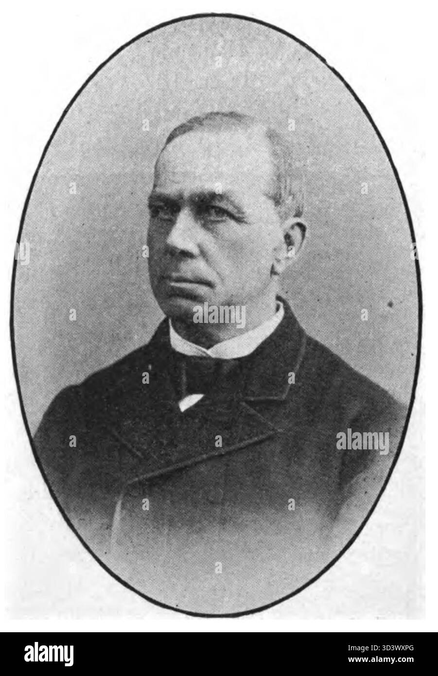 Ein Porträt von Jacob Johan van Kerkwijk, das 1897 von dem Künstler Jacob Johan van Kerkwijk geschaffen wurde, der für seinen detaillierten und ausdrucksstarken künstlerischen Stil bekannt ist. Stockfoto