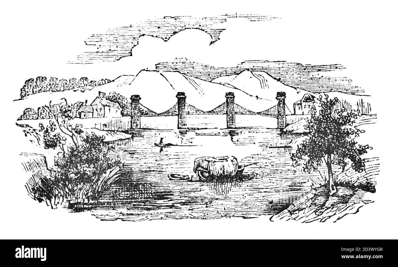 Eine Illustration aus Józef Ignacy Kraszewskis Buch „Wspomnienia Odessy, Jedysanu i Budaku“ (Erinnerungen an Odessa, Jedysanu und Budak), veröffentlicht 1845. Das Buch bietet Einblicke in das Leben in Odessa, der Schwarzmeerregion, und enthält historische und kulturelle Elemente der Zeit. Stockfoto