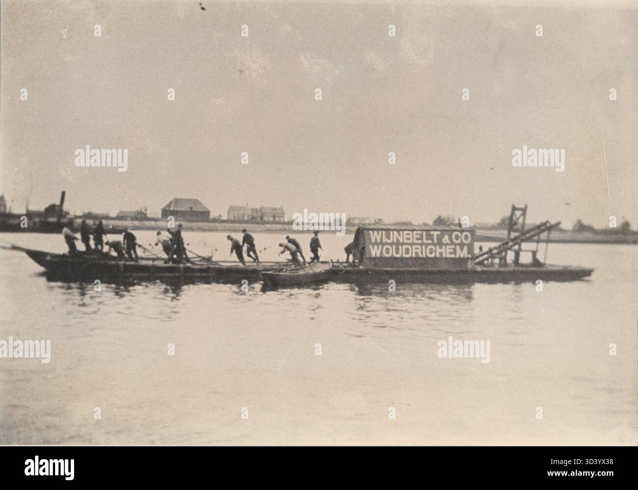 Der Wijnbelt Galg war eine Art Galgen, die in den Niederlanden in den 1920er Jahren für Hinrichtungen verwendet wurde, insbesondere in Bezug auf die Fischerei. Stockfoto