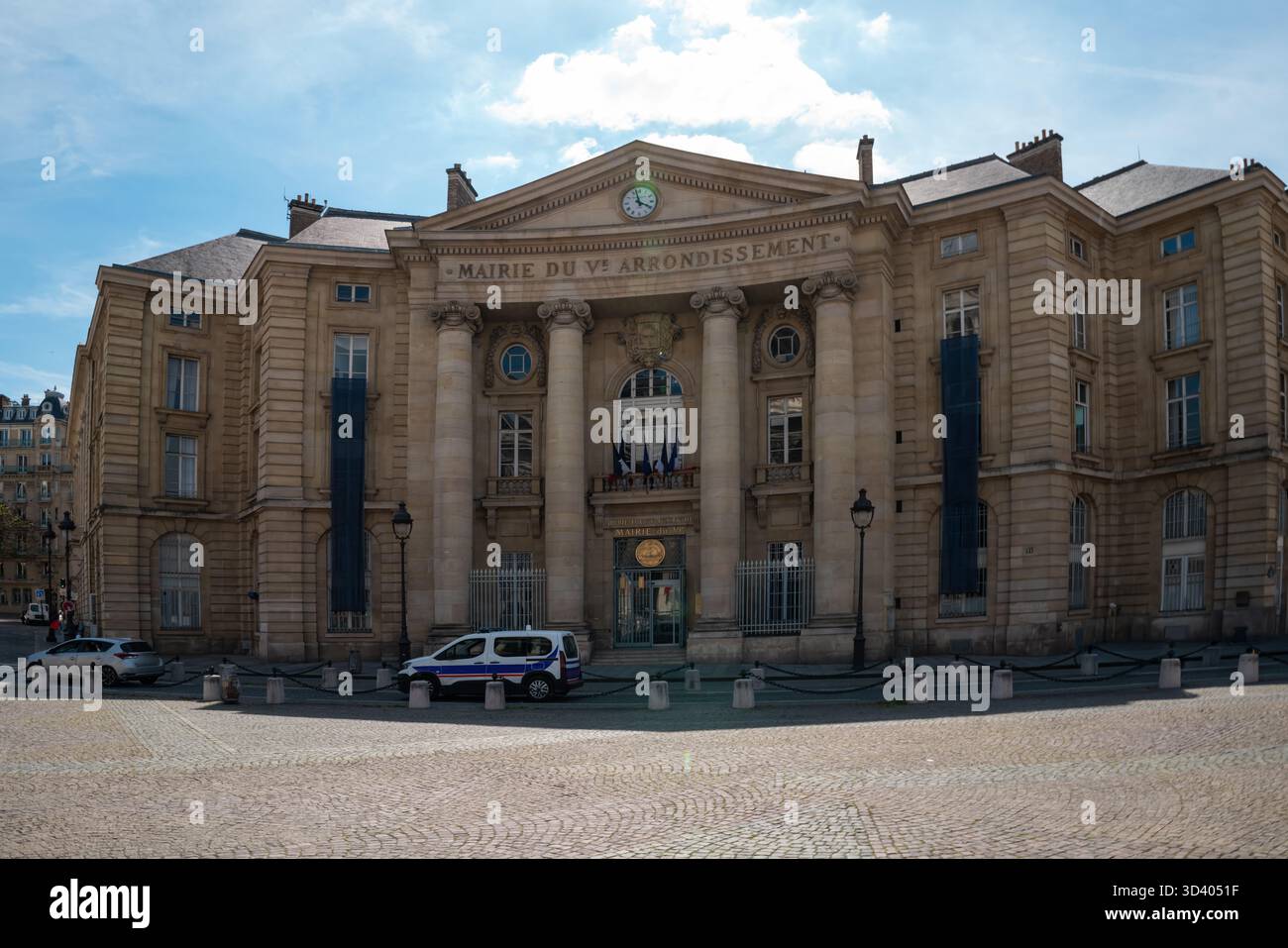 Historisches Rathaus des 5. Arrondissements am Place du Pantheon in Paris, Frankreich Stockfoto