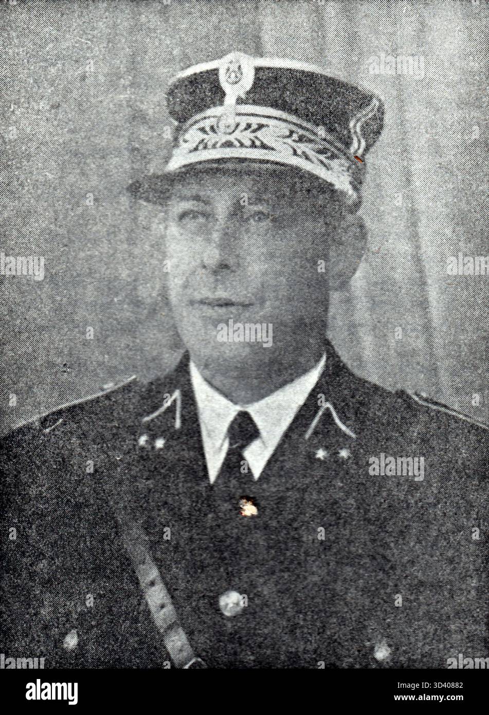 Raymond Delvaux, geboren am 16. Oktober 1897 in Béthune, starb am 18. August 1944 in Courcelles und war Assistent des polizeikommissars. Er war an den tragischen Ereignissen beteiligt, die als „Crime du 18 août“ bekannt waren. Stockfoto