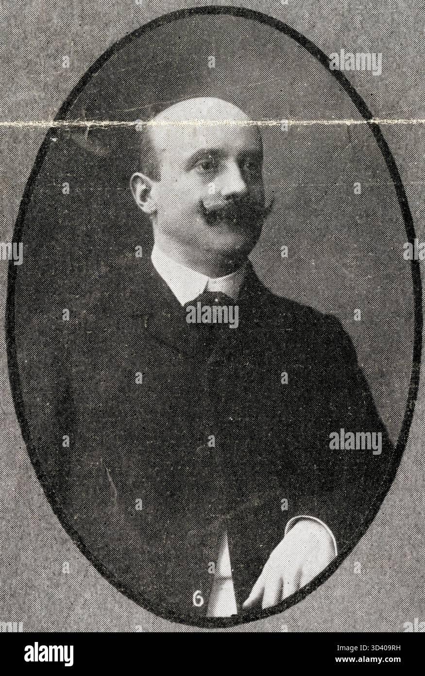 Herr Joseph Cailloux, Finanzminister Frankreichs im Jahr 1911, wird gezeigt. Während seiner Amtszeit leitete er die Finanzpolitik und den Staatshaushalt. Stockfoto