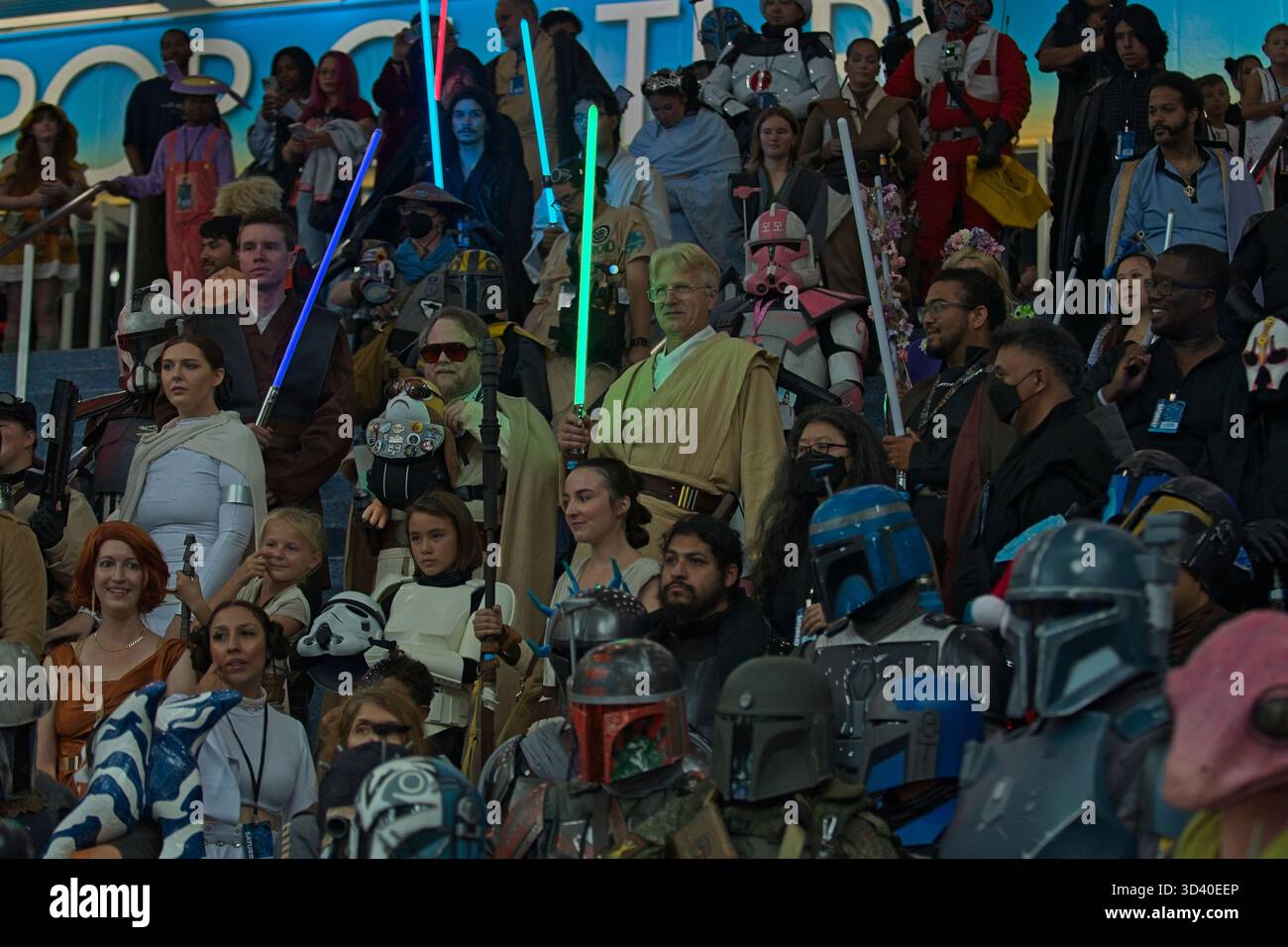 Los Angeles, Kalifornien, USA 27. September 2025 Star Wars Fans in Kostümen während der LA Comic Con im Los Angeles Convention Center. Stockfoto