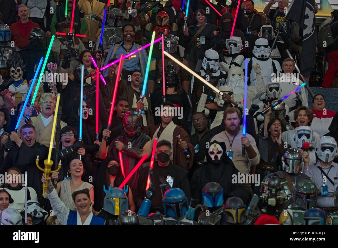 Los Angeles, Kalifornien, USA 27. September 2025 Star Wars Fans in Kostümen während der LA Comic Con im Los Angeles Convention Center. Stockfoto