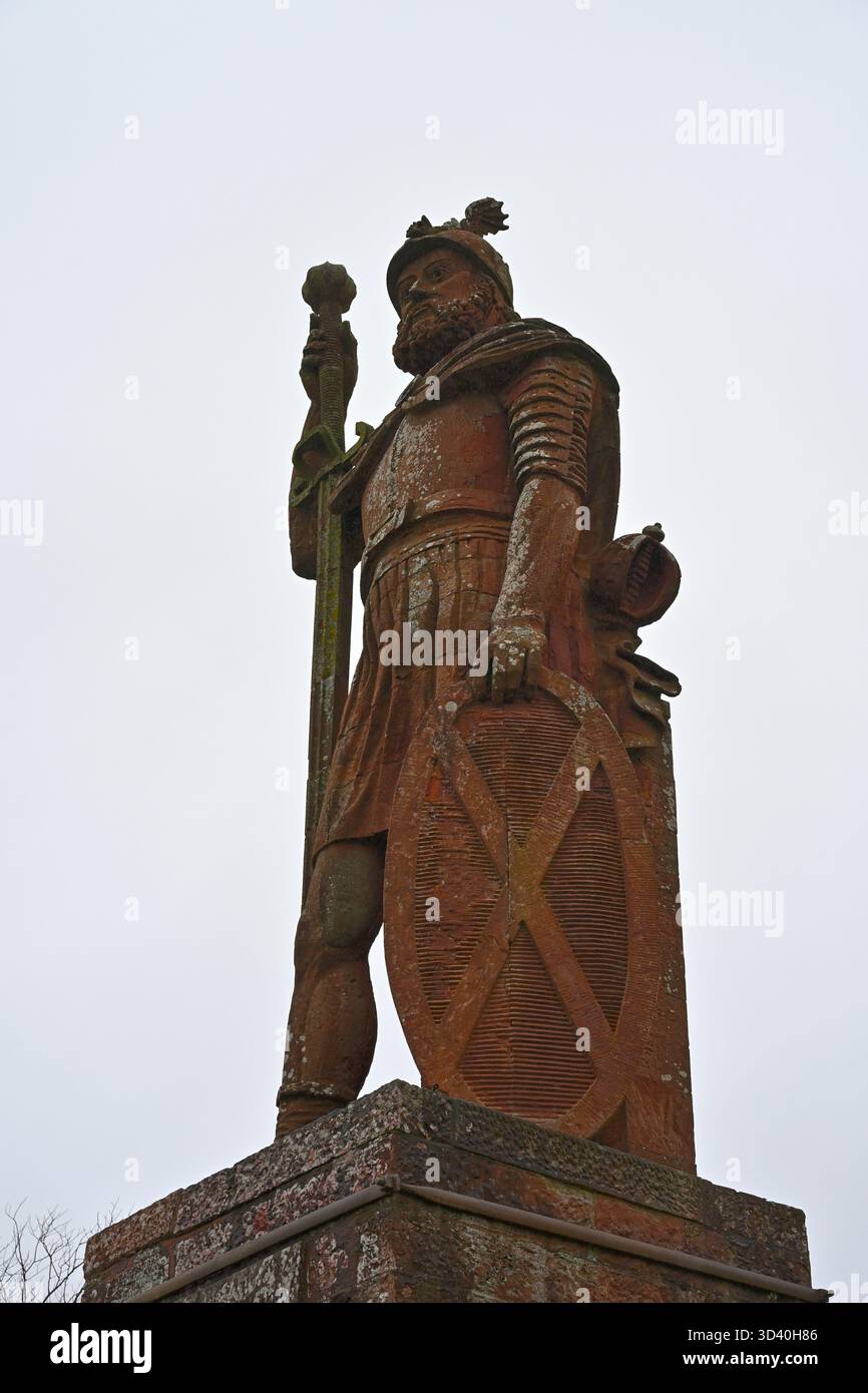 William Wallace Monument auf dem Bemersyde Anwesen Melrose Schottland Großbritannien November Stockfoto