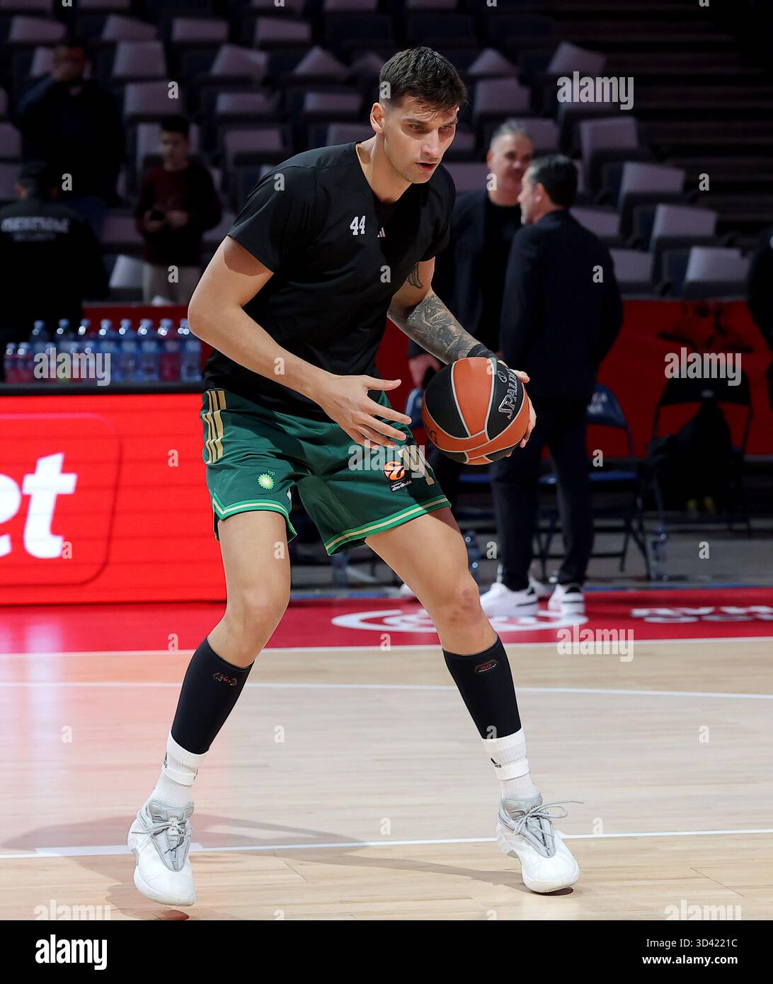 Belgrad, Serbien. November 2025. Konstantinos Mitoglou von Panathinaikos während des Euroleague Basketballspiels zwischen Crvena Zvezda (Roter Stern) und Panath Stockfoto