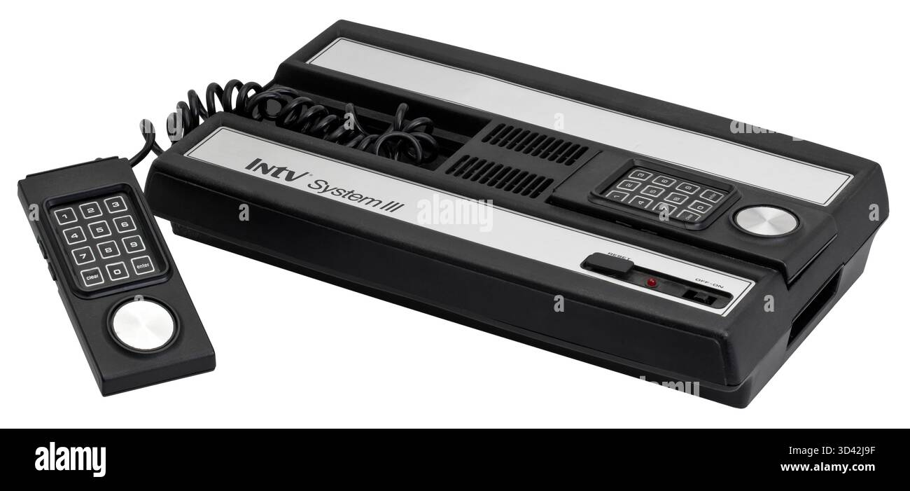1985 INTV System III Videospielkonsole Stockfoto