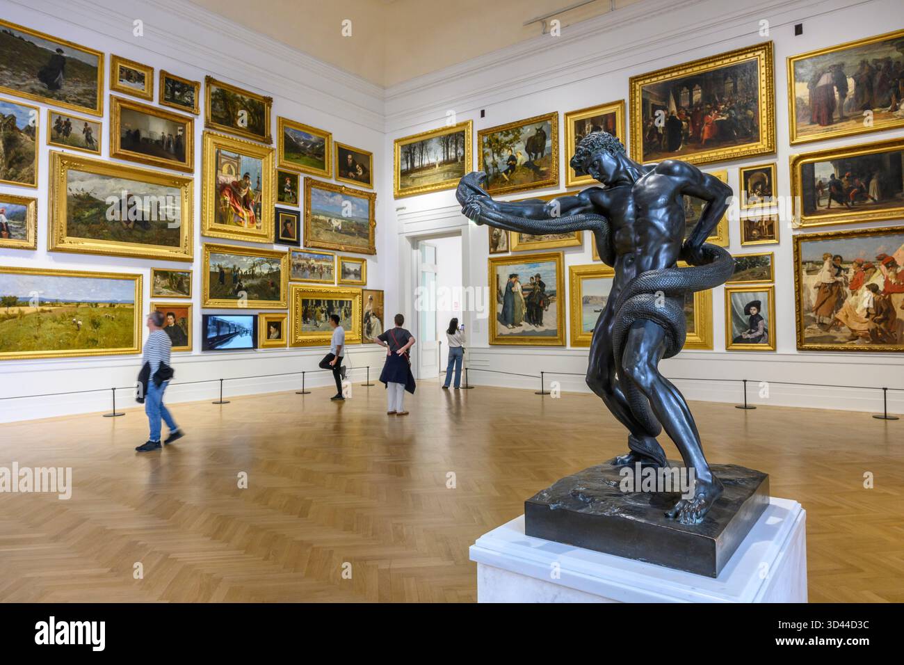 Innenansicht der National Gallery of Modern and Contemporary Art, die eine Sammlung von Kunst aus dem 19. Und 20. Jahrhundert beherbergt, darunter Werke von Canova, Stockfoto