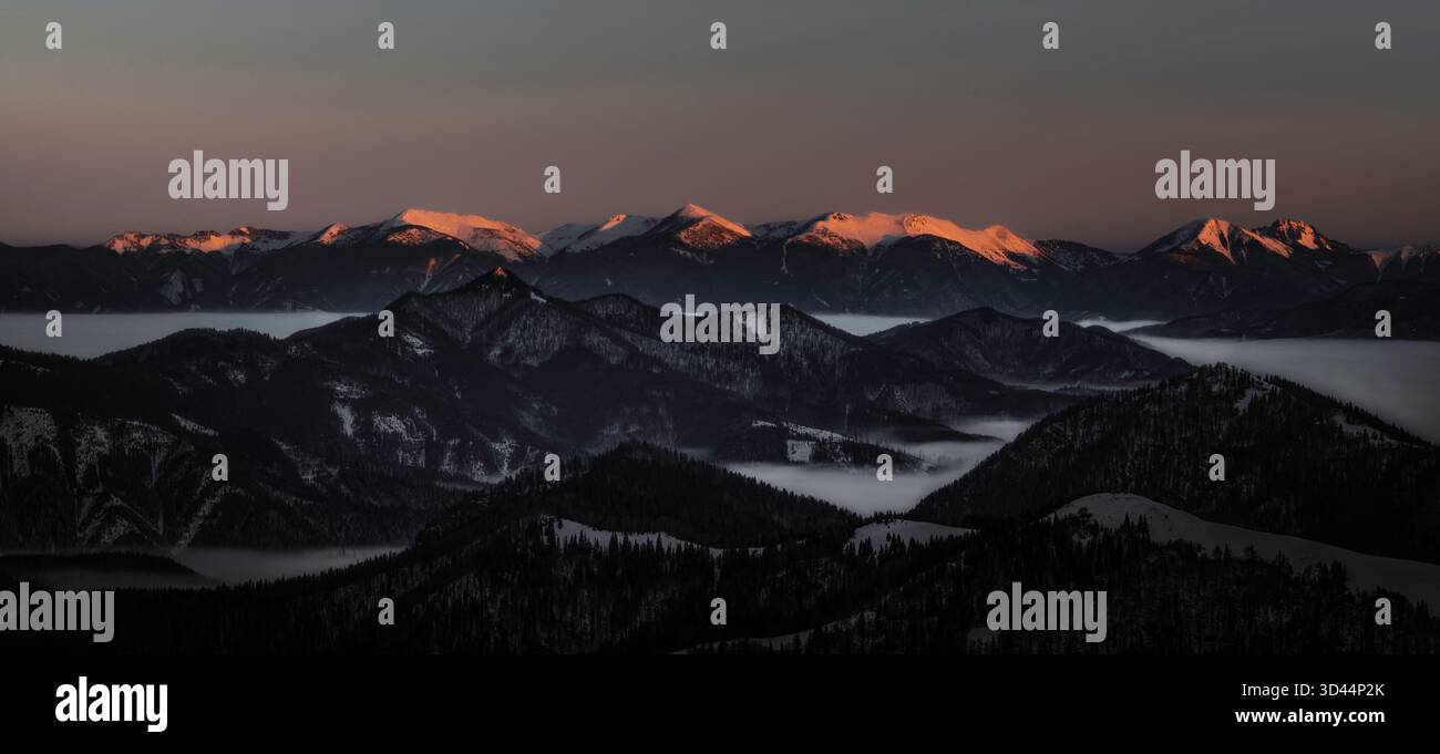 Große Fatra, Veľká Fatra, Rakytow Stockfoto