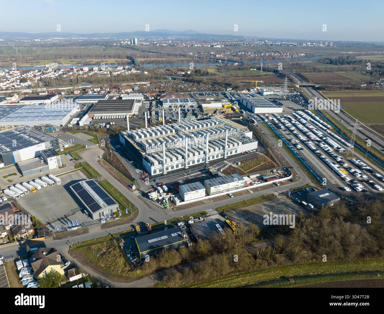 Frankfurt am Main, Hessen , 29. Februar 2025, Deutschland YONDR 40 Megawatt Rechenzentrum. Stockfoto