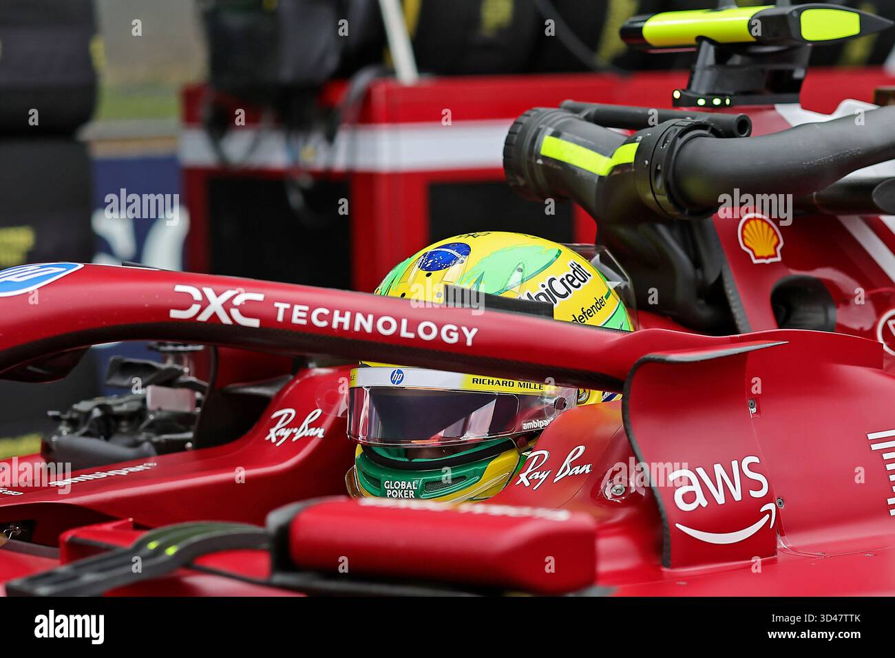 Sao Poulo, Brasilien. November 2025. Lewis Hamilton (GBR) Scuderia Ferrari SF-25 beim Sprint-Rennen des Formel 1 Grand Prix von Brasilien im Autodromo Jose Carlos Pace Credit: Action Plus Sports/Alamy Live News Stockfoto