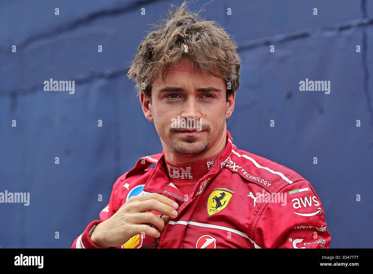 Sao Poulo, Brasilien. November 2025. Charles Leclerc (MON) Scuderia Ferrari SF-25 vor dem Sprint-Rennen des F1 Grand Prix von Brasilien beim Autodromo Jose Carlos Pace Credit: Action Plus Sports/Alamy Live News Stockfoto