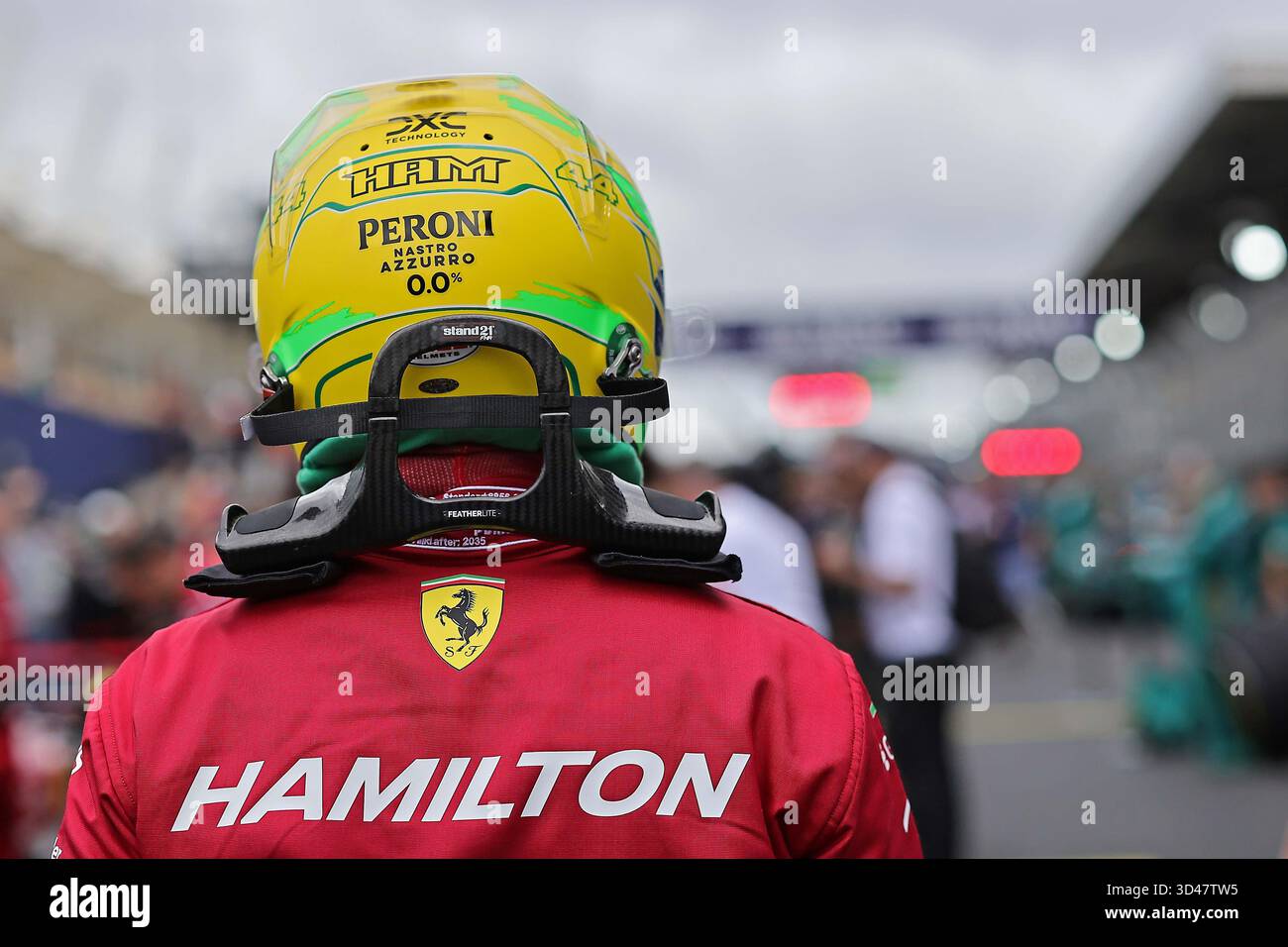 Sao Poulo, Brasilien. November 2025. Lewis Hamilton (GBR) Scuderia Ferrari SF-25 beim Sprint-Rennen des Formel 1 Grand Prix von Brasilien im Autodromo Jose Carlos Pace Credit: Action Plus Sports/Alamy Live News Stockfoto