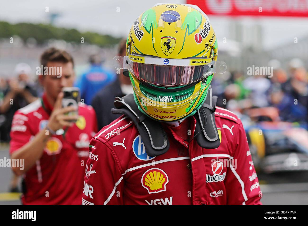 Sao Poulo, Brasilien. November 2025. Lewis Hamilton (GBR) Scuderia Ferrari SF-25 beim Sprint-Rennen des Formel 1 Grand Prix von Brasilien im Autodromo Jose Carlos Pace Credit: Action Plus Sports/Alamy Live News Stockfoto