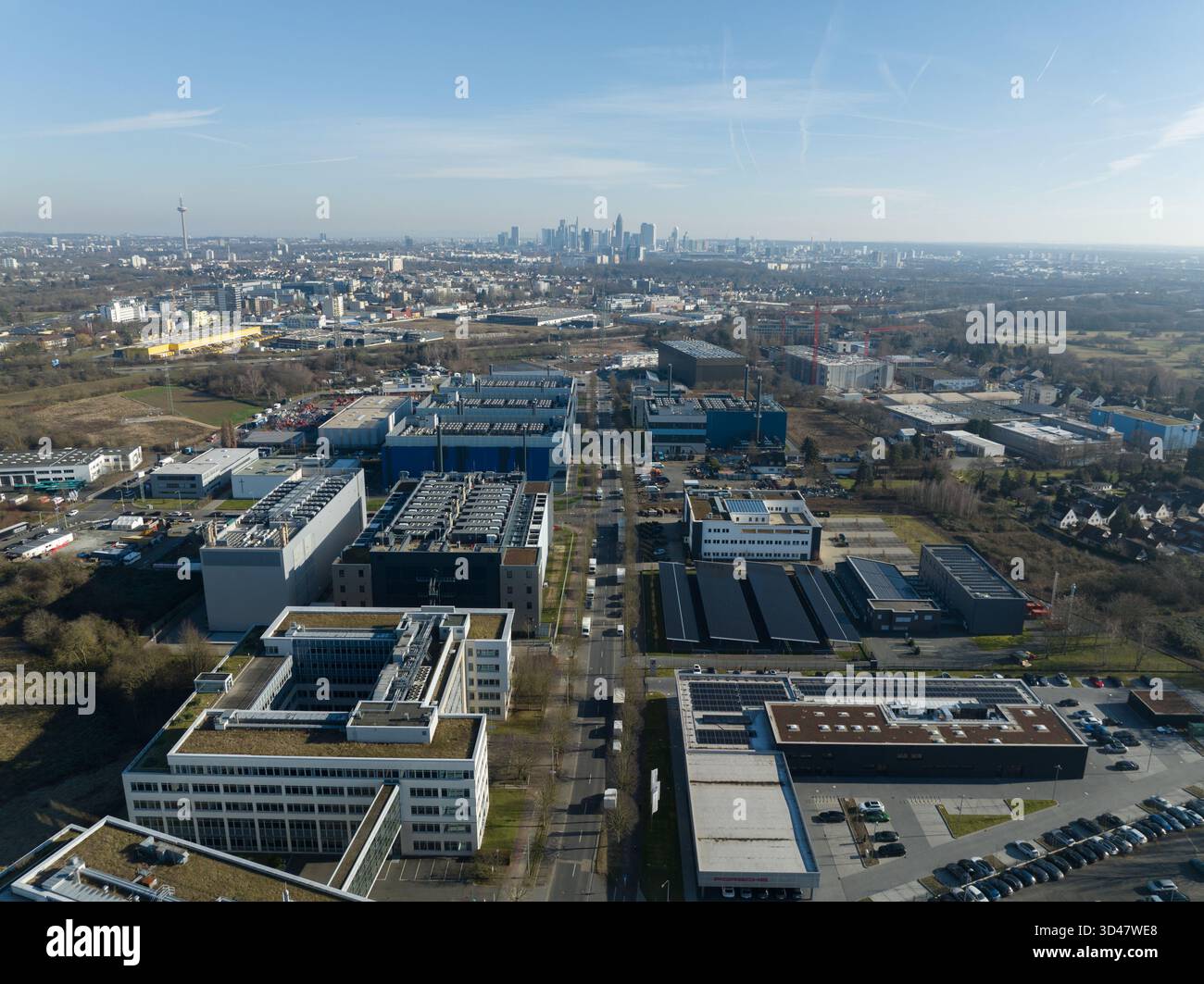 Rechenzentren, Computing Center, Cloud-Services und IT- und KI-Infrastruktur in Frankfurt am Main. Stockfoto