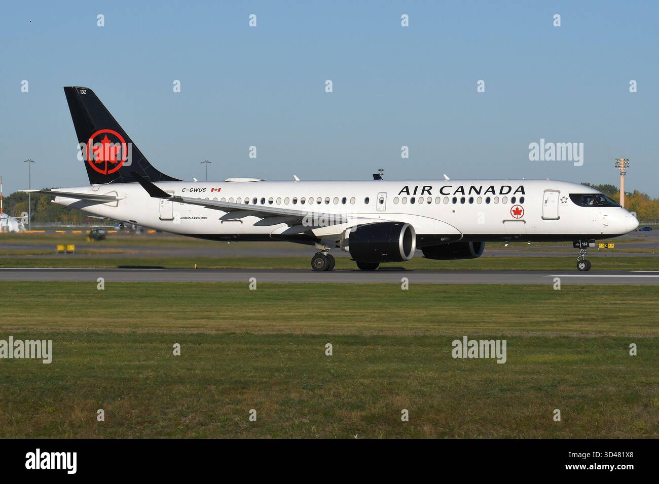 AIR CANADA AIRBUS (BOMBARDIER) A220-300 C-GWUS. Stockfoto