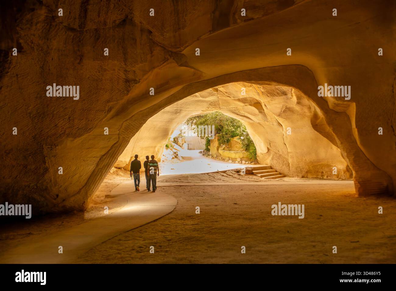 Beit Guvrin-Maresha Nationalpark „Glockenhöhle“ im Beit Guvrin Nationalpark Stockfoto