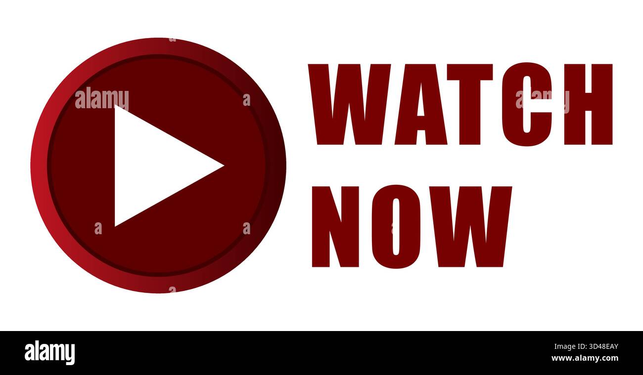 Symbol für die Schaltfläche „Uhr“. Dreiecksymbol abspielen. Jetzt Video-Vektor. Grafik für Medienstreams. Stock Vektor