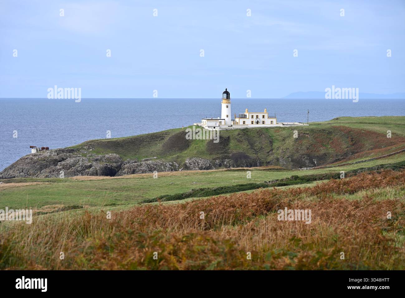 Killantringan Lighthouse, Portpatrick Schottland September Stockfoto