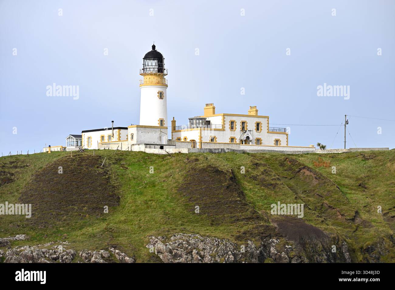 Killantringan Lighthouse, Portpatrick Schottland September Stockfoto