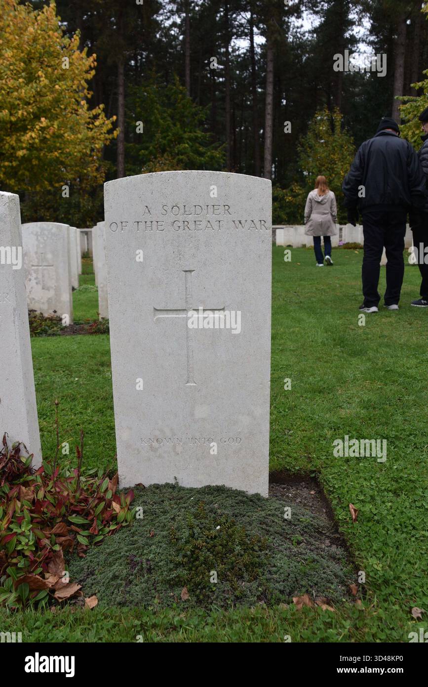 Kriegsgrab 1. Weltkrieg Stockfoto