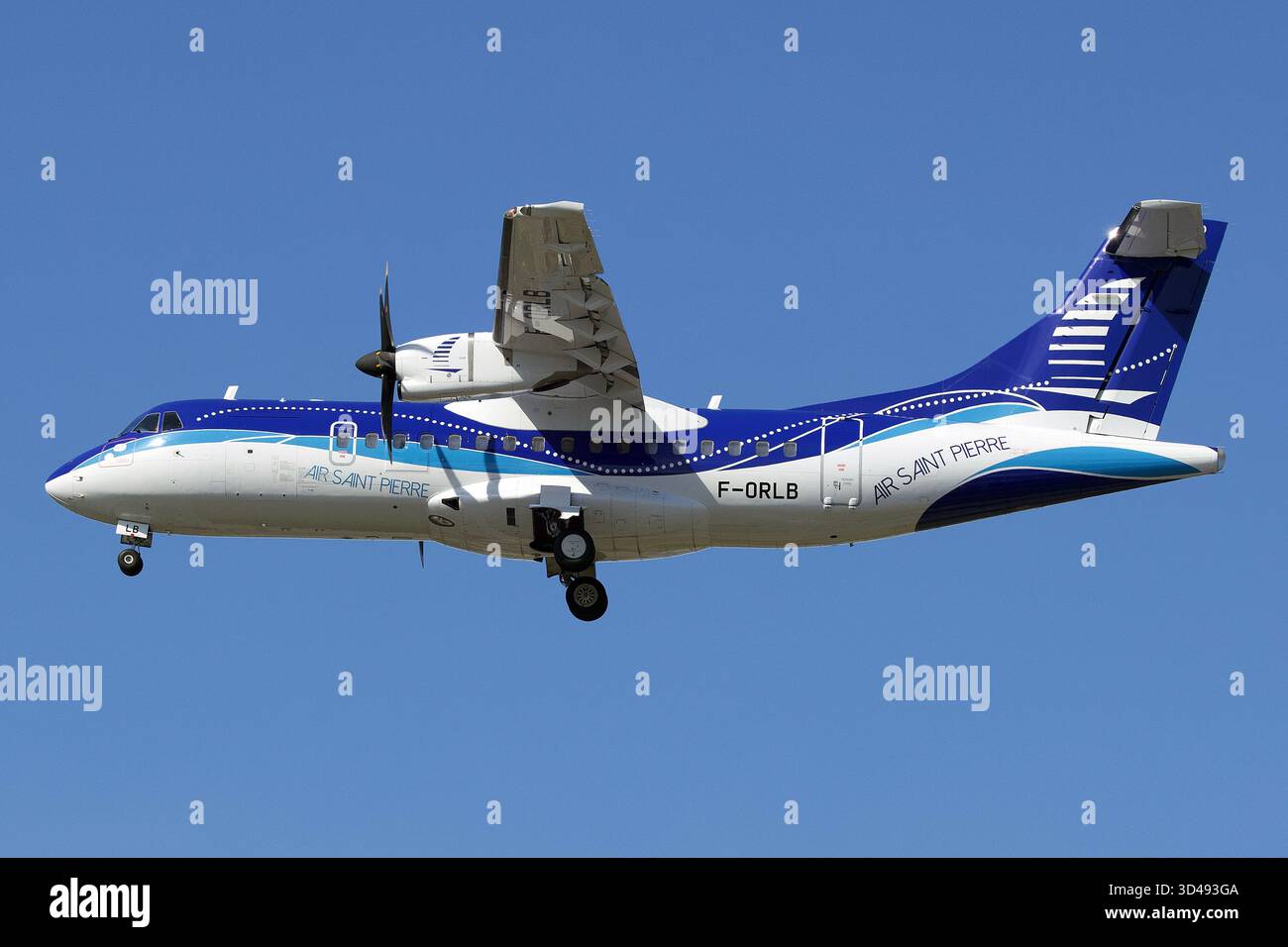 AIR SAINT-PIERRE ATR-42-600 F-ORLB. Stockfoto