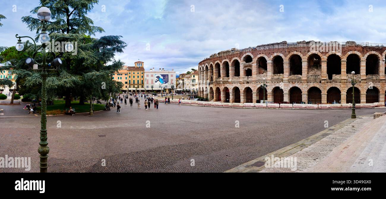 Römisches Amphitheater, Verona, Italien Stockfoto