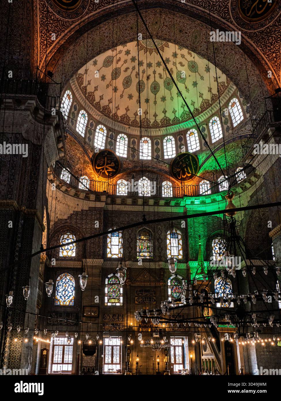 Die Blaue Moschee in Istanbul, Turkije (Türkei) ist auch als Sultan-Ahmed-Moschee bekannt Stockfoto