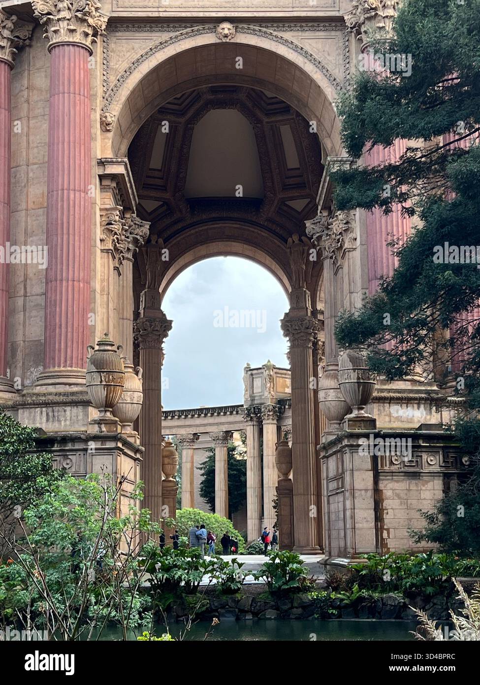 Palace of Fine Arts, San Francisco - Smartphone-aufgenommenes Stockfoto