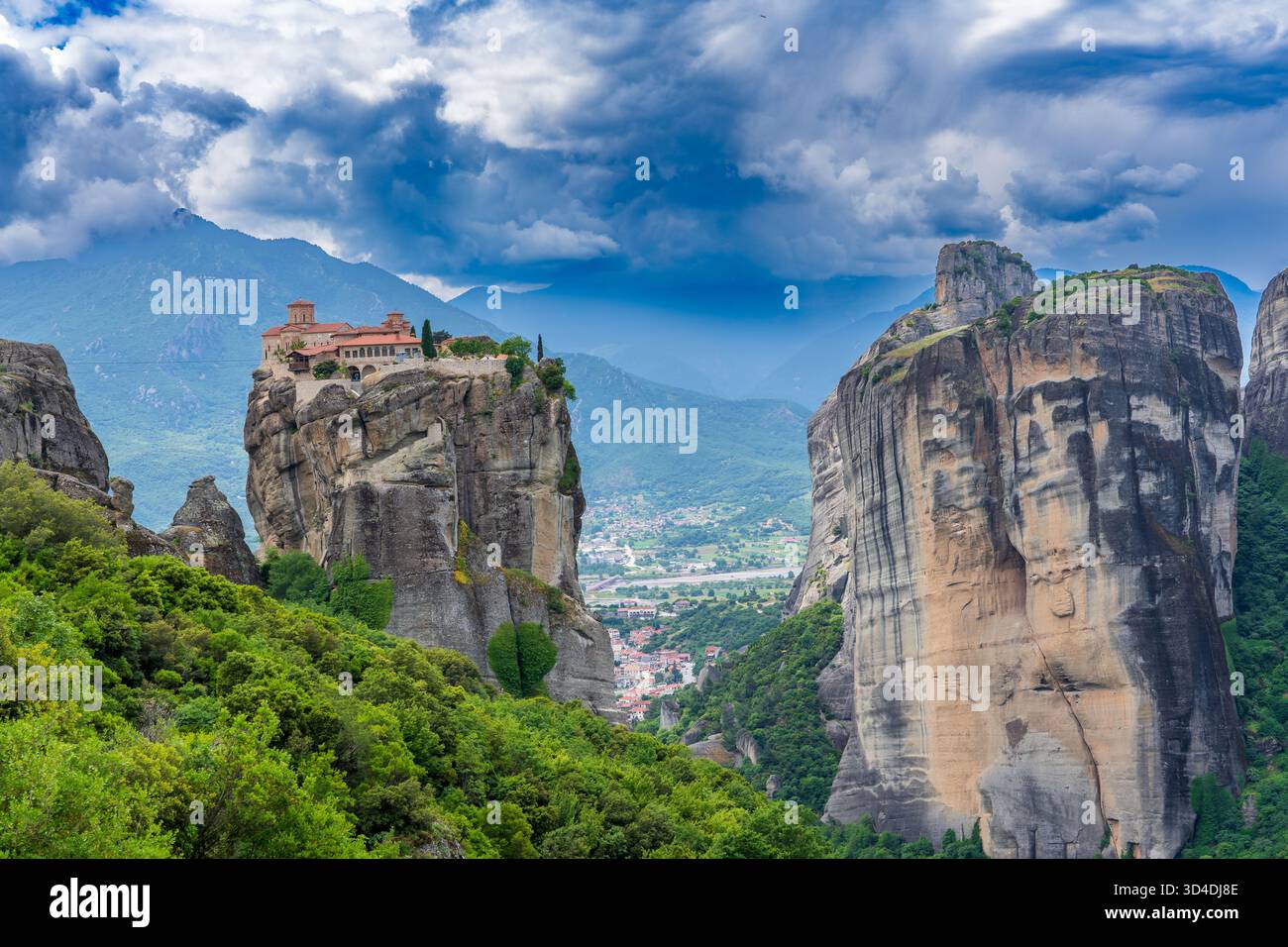 Blick auf das Kloster der Heiligen Dreifaltigkeit Stockfoto