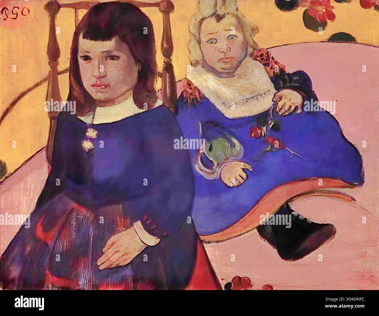 Zwei Kinder – Paul Gauguin Stock Vektor