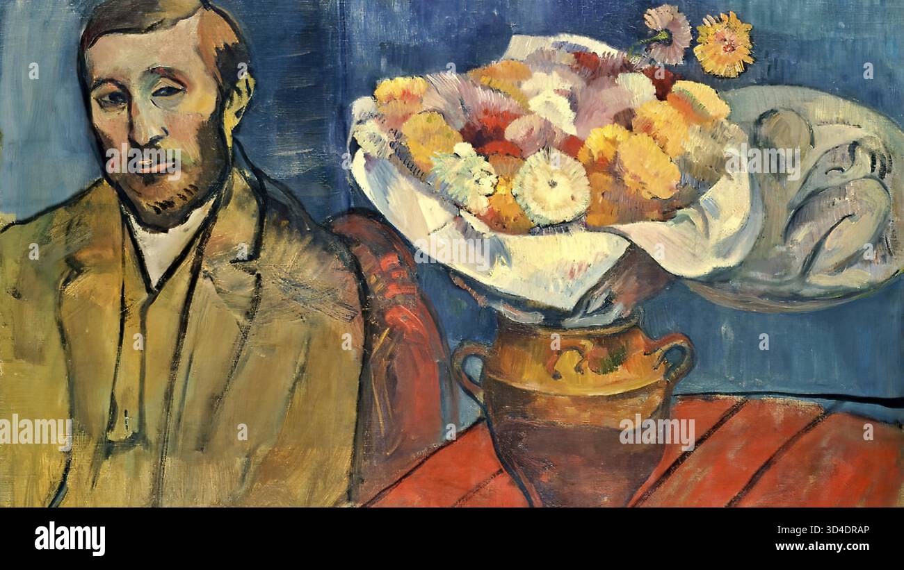 Porträt des Malers Sliwinski – Paul Gauguin. Stock Vektor