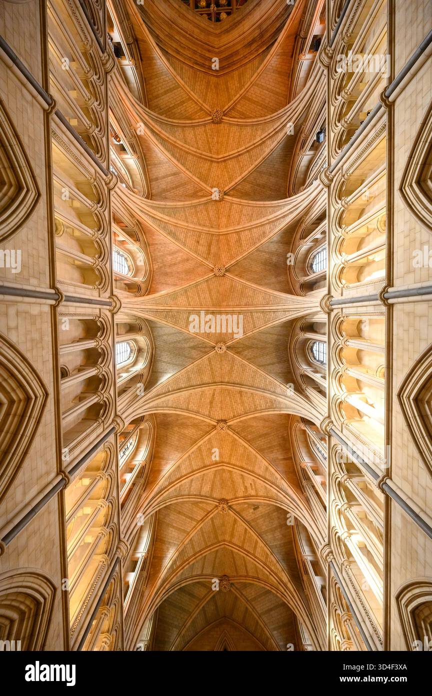 London, Großbritannien. Southwark Cathedral (Kathedrale und Stiftskirche St. Erlöser und St. Mary Overie) 12.Jh., 13.Jh. nach dem Großen Feuer wieder aufgebaut, Inneres Stockfoto