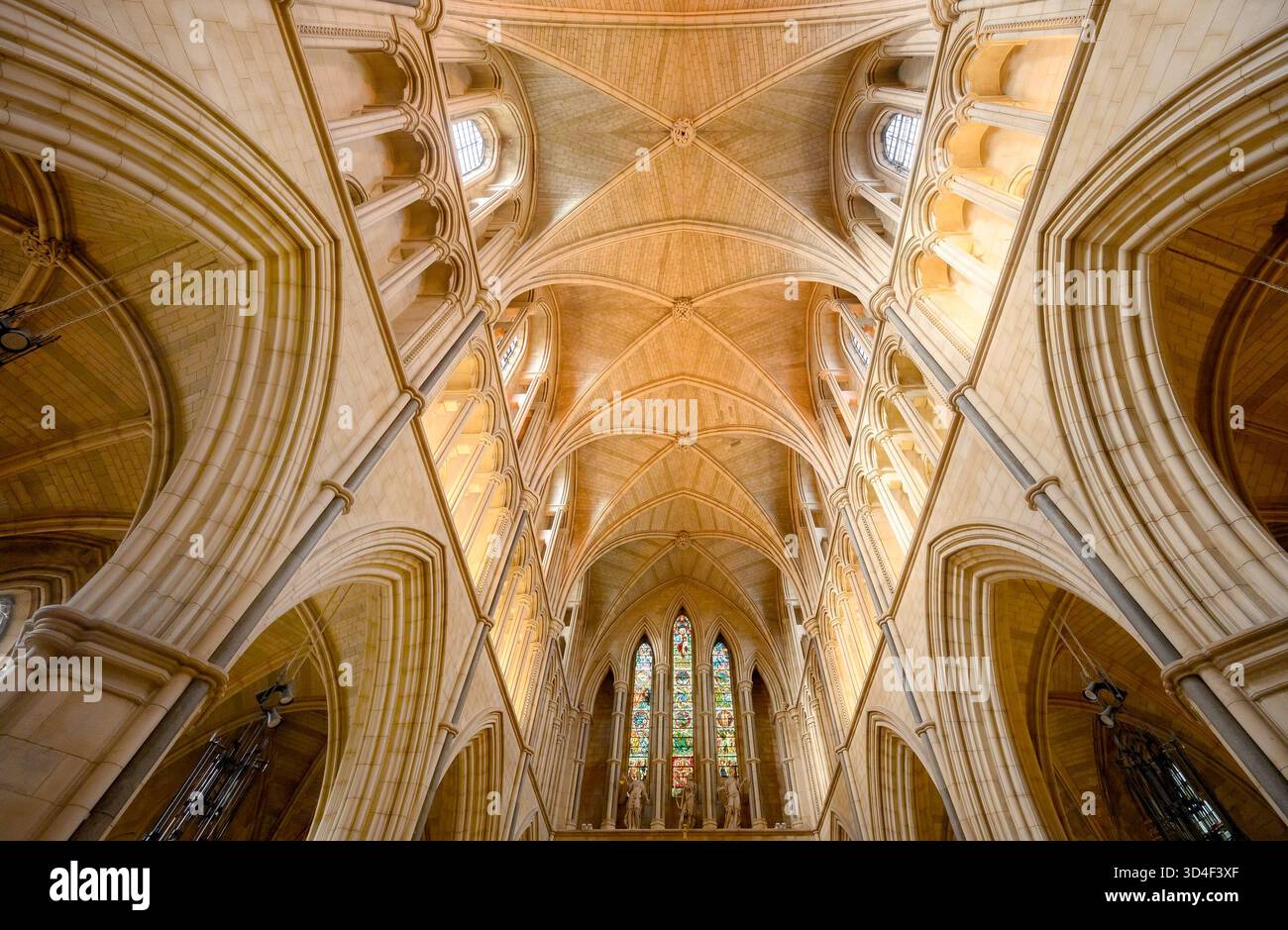 London, Großbritannien. Southwark Cathedral (Kathedrale und Stiftskirche St. Erlöser und St. Mary Overie) 12.Jh., 13.Jh. nach dem Großen Feuer wieder aufgebaut, Inneres Stockfoto