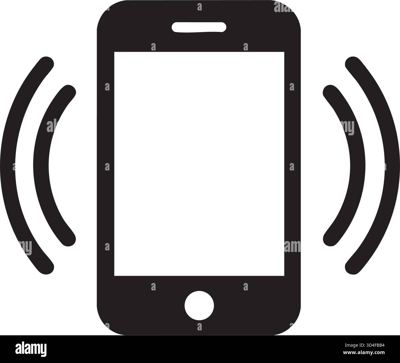 Einfaches Symbolset fr klingelndes Telefon. Smartphone klingelt.  Telefonschild. Vektor Stock-Vektorgrafik - Alamy