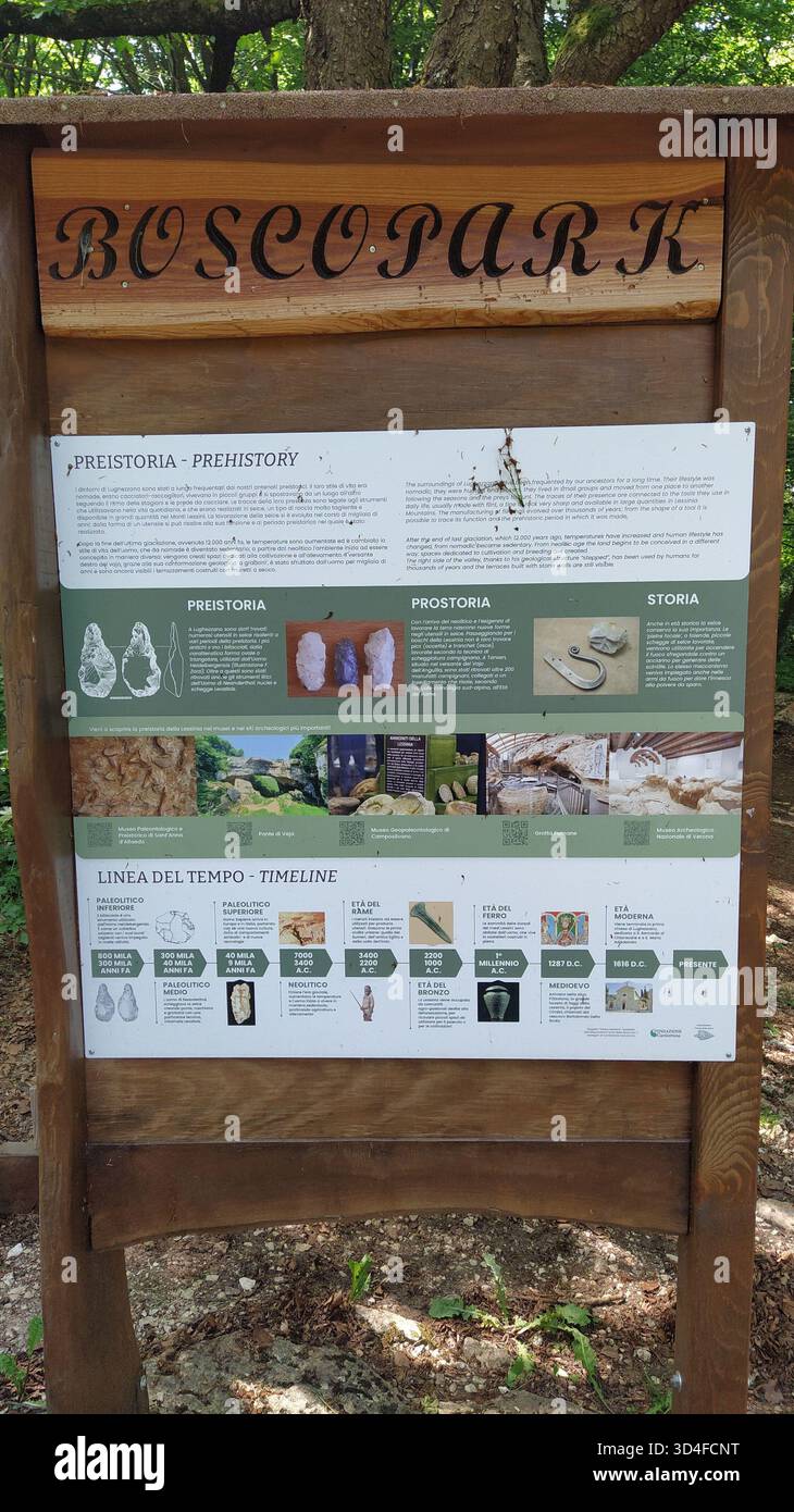 Bosco Chiesanuova Stadt in Verona, Italien Stockfoto