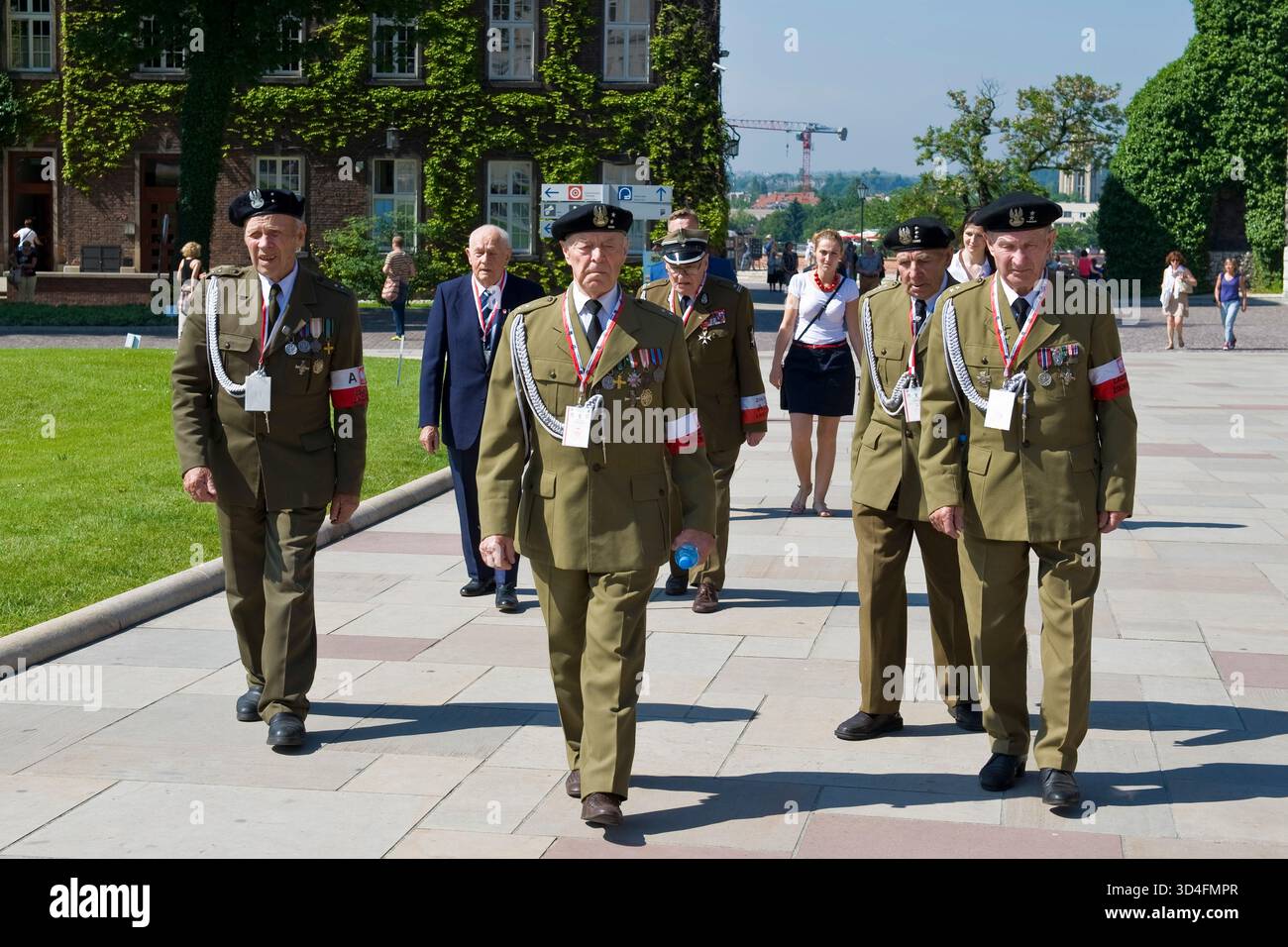 Polen. Krakau. Wawel-Komplex. Alte polnische Soldaten Stockfoto