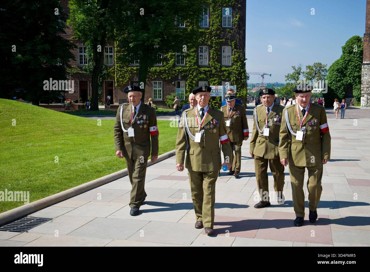 Polen. Krakau. Wawel-Komplex. Alte polnische Soldaten Stockfoto